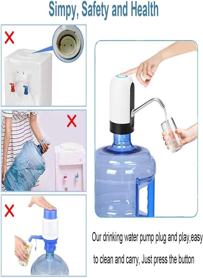 VERONIC Automatic Wireless Water Dispenser for 20 Litre Bottle Can Water Pump Ideal for Home, Office Indoor Outdoor- Black White - Image 5